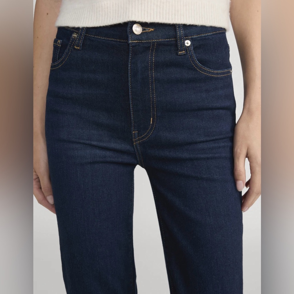 Frame Denim Women's Straight Leg Jeans - Dark Blue - Picture 2 of 3